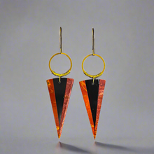 Load image into Gallery viewer, Brass + Stone Earrings: Picasso Jasper Intarsia