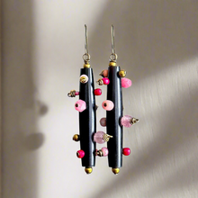 Load image into Gallery viewer, Bantu Knot Earrings (Pink)