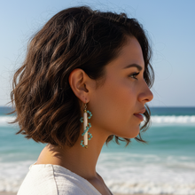 Load image into Gallery viewer, DNA Earring: Amazonite