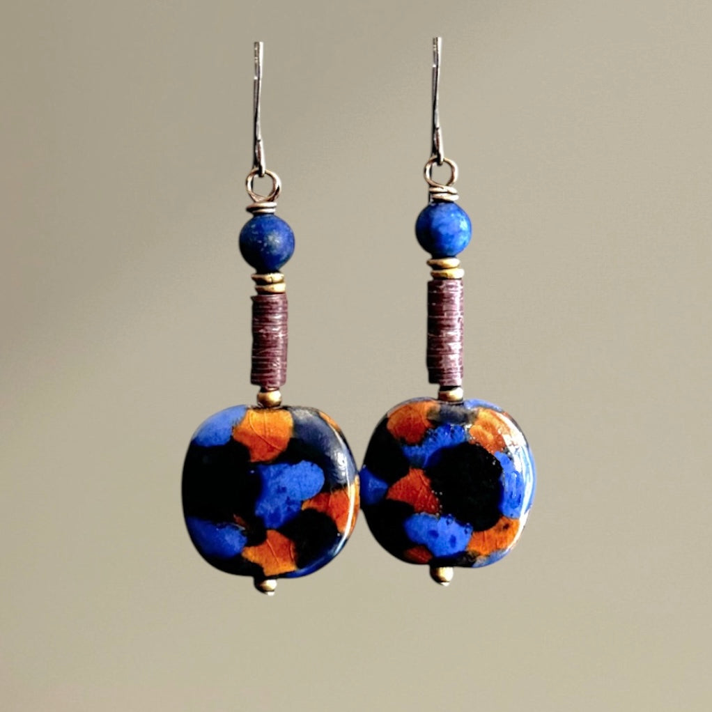 Painter's Dream Kazuri Earrings