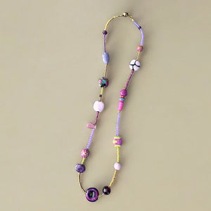 Lavender Sweets Kazuri Necklace