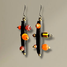 Load image into Gallery viewer, Bantu Knot Earrings (Citrus/ Medium)