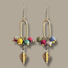 Load image into Gallery viewer, Kantha Crane Earrings