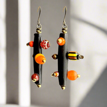 Load image into Gallery viewer, Bantu Knot Earrings (Citrus/ Medium)