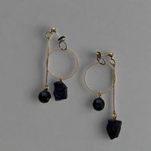 Load image into Gallery viewer, Brass HiLo Earrings