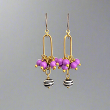 Load image into Gallery viewer, Lavender Crane Earrings