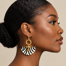 Load image into Gallery viewer, Safari Moon Earrings