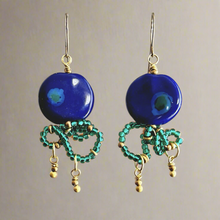 Load image into Gallery viewer, Amoeba Kazuri Earrings