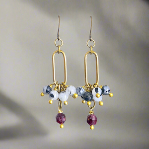 Sugar Plum Crane Earrings