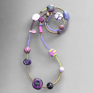 Lavender Sweets Kazuri Necklace