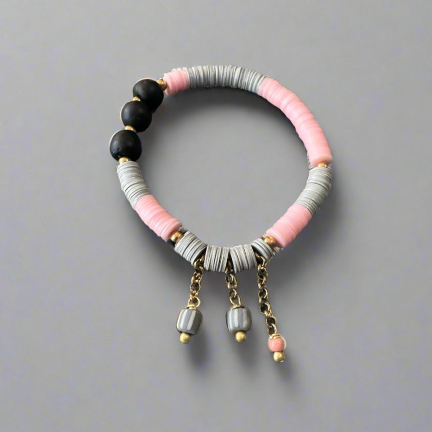 Cotton Candy on a Rainy Day Bracelet