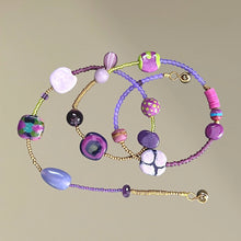 Load image into Gallery viewer, Lavender Sweets Kazuri Necklace