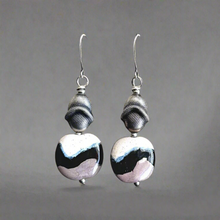 Load image into Gallery viewer, Wavy Kazuri Earrings