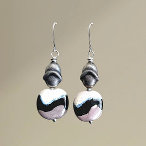 Wavy Kazuri Earrings