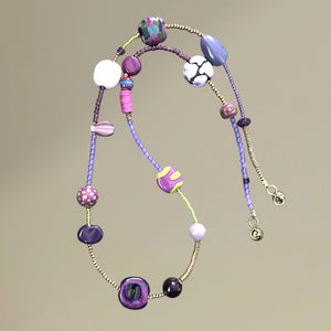 Lavender Sweets Kazuri Necklace