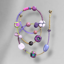 Load image into Gallery viewer, Lavender Sweets Kazuri Necklace