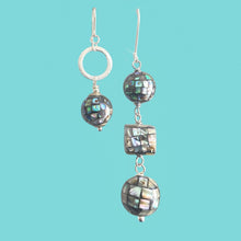 Load image into Gallery viewer, Asymmetrical Disco Ball Earrings