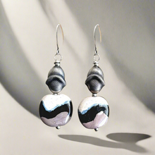 Load image into Gallery viewer, Wavy Kazuri Earrings