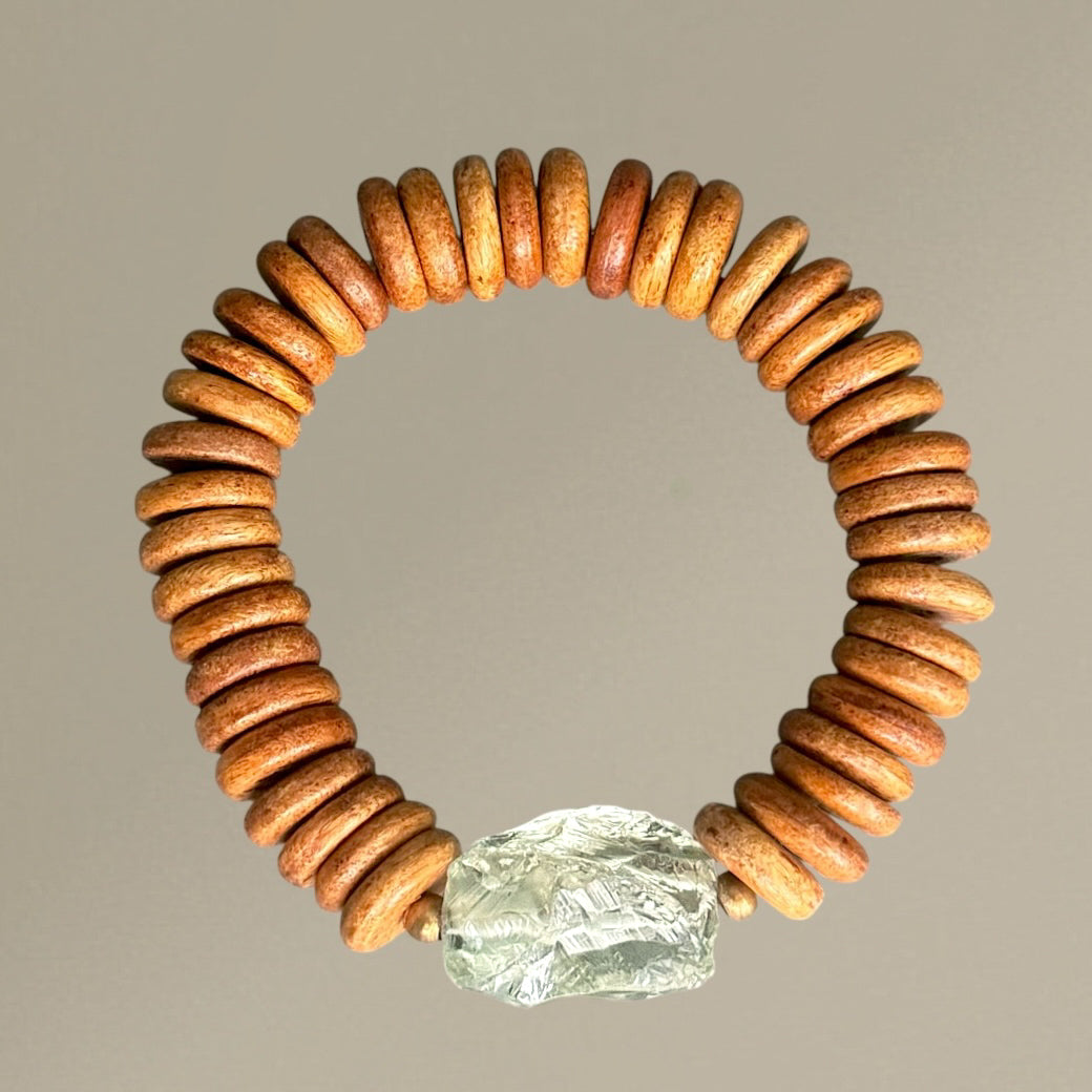 Green Amethyst Rocks Bracelet