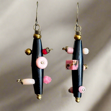 Load image into Gallery viewer, Bantu Knot Earrings (Pink/ Medium)