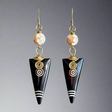 Load image into Gallery viewer, Horn &amp; Halo Earrings