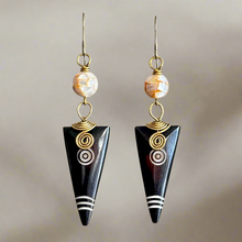 Load image into Gallery viewer, Horn &amp; Halo Earrings
