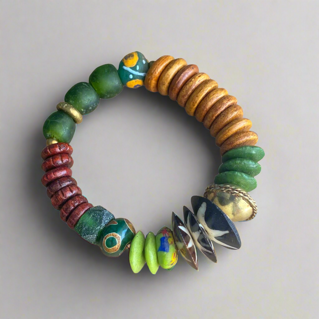 Green Goddess African Bracelet