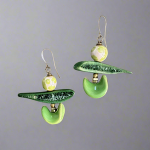 Topsy Turvy Kazuri Earrings