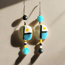 Load image into Gallery viewer, Borders Kazuri Earrings