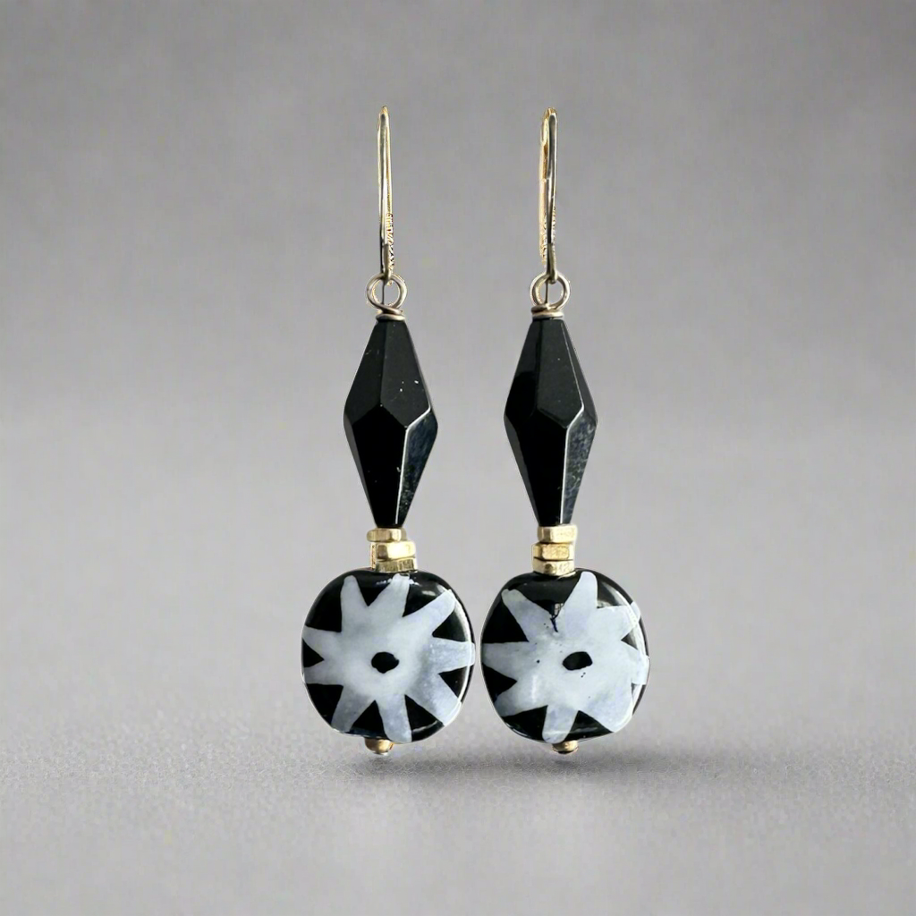 Starlight Kazuri Earrings