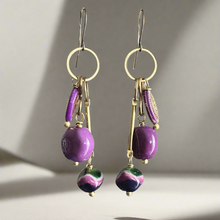 Load image into Gallery viewer, Grape Varietal Kazuri Earrings