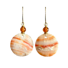 Load image into Gallery viewer, Red Moon Earrings