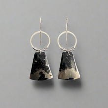 Load image into Gallery viewer, Silver + Stone Earrings: Apache Gold