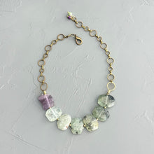 Load image into Gallery viewer, Prehnite and Amethyst Necklace