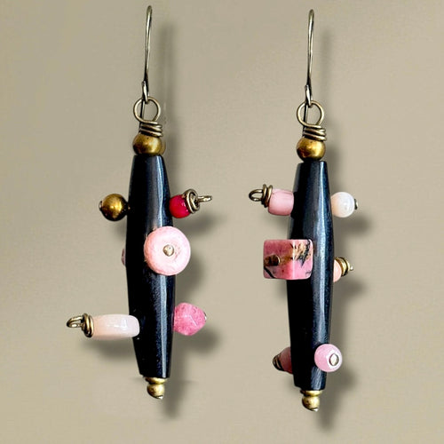Bantu Knot Earrings (Pink/ Medium)
