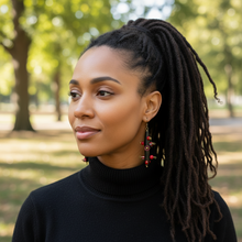 Load image into Gallery viewer, Bantu Knot Earrings (Apple/ Large)