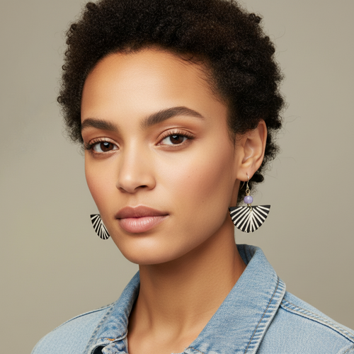 Lavender Moon Earrings