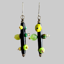 Load image into Gallery viewer, Bantu Knot Earrings (Chartreuse/Medium)
