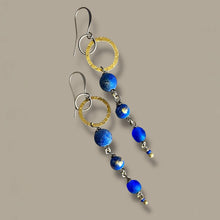 Load image into Gallery viewer, Lapis Tendrils Earrings