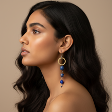 Load image into Gallery viewer, Lapis Tendrils Earrings