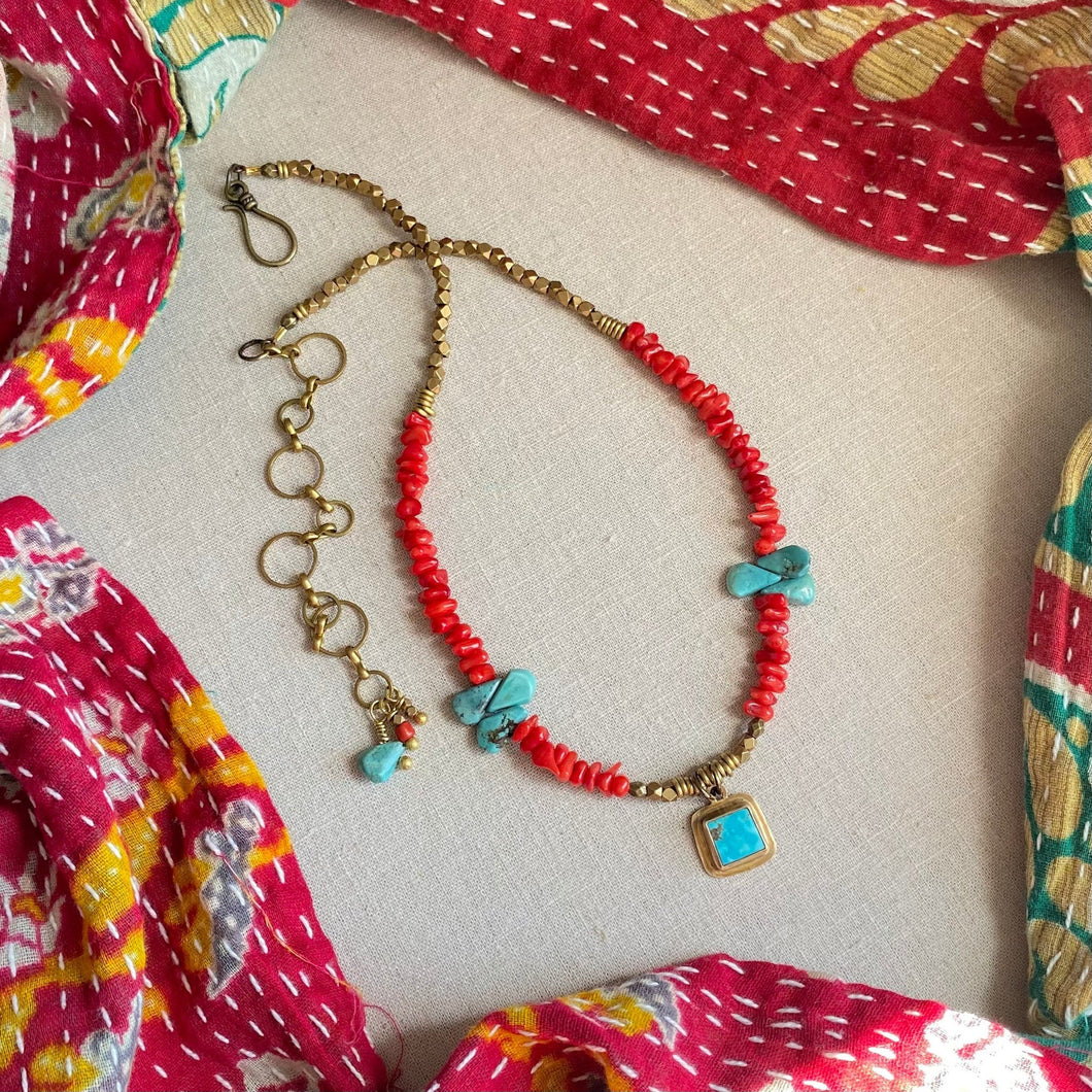 Customized Red Sea Turquoise Necklace