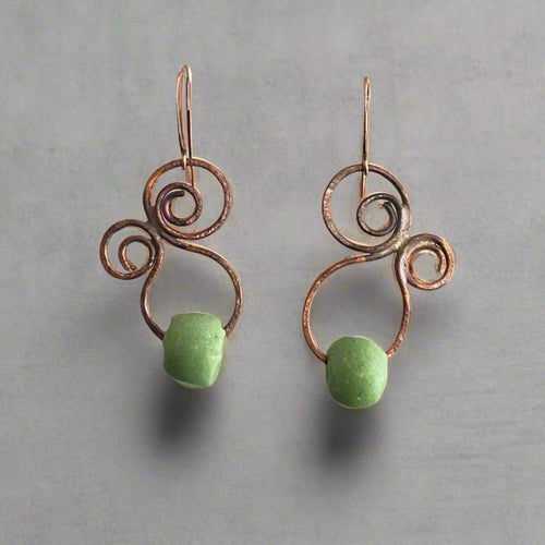 Copper Swirls: Lime