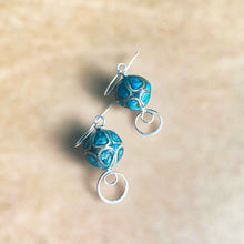 Load image into Gallery viewer, Turquoise Inlaid Petite Earrings