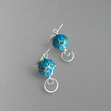 Load image into Gallery viewer, Turquoise Inlaid Petite Earrings