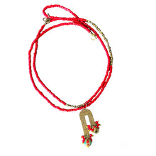 Load image into Gallery viewer, Mud &amp; Mettle Red Double Strand Necklace