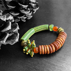 Autumn Abundance African Bracelet