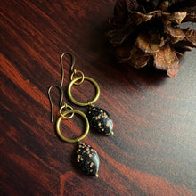 Load image into Gallery viewer, In Round Circle 2.0: Mexican Red Snowflake Jasper Earrings