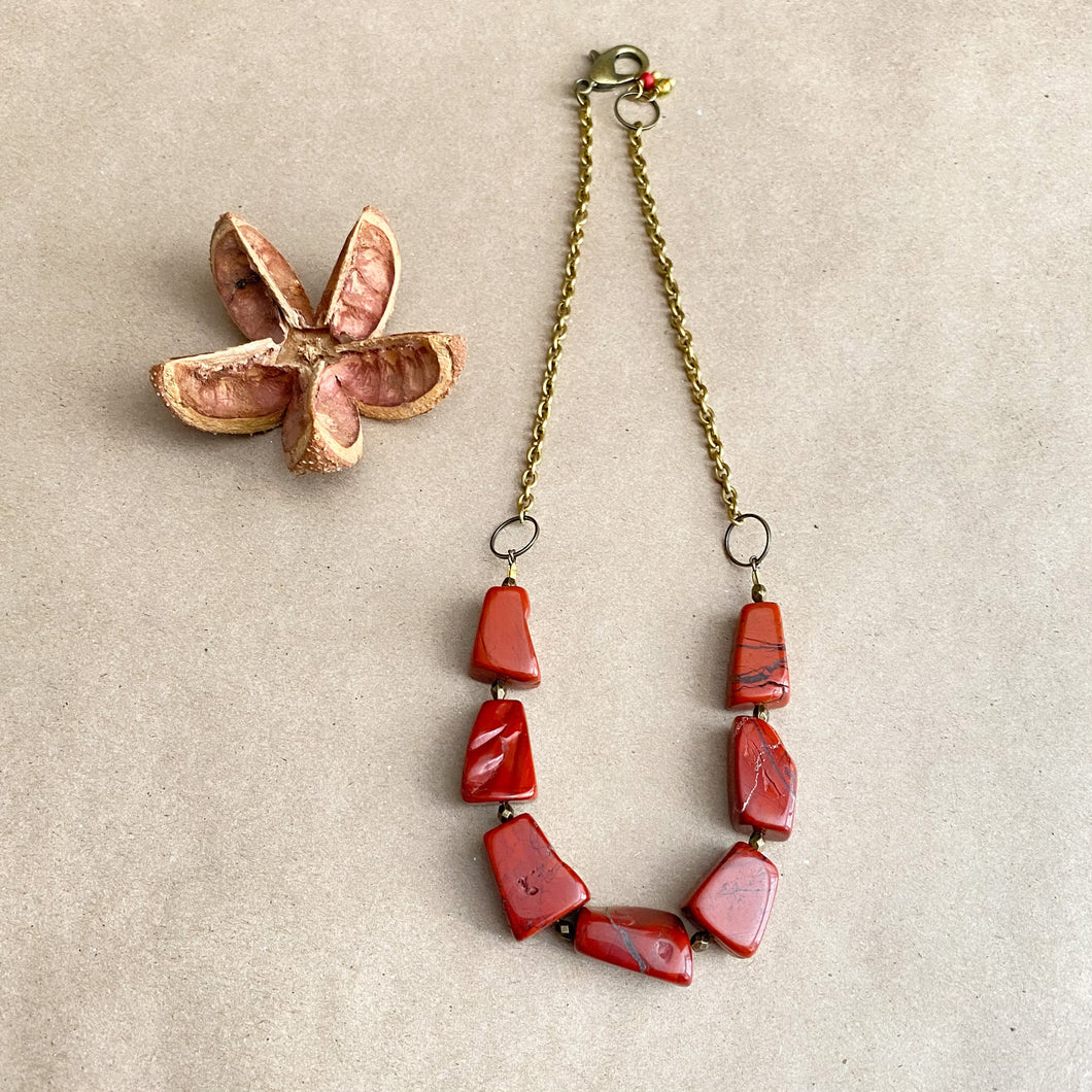 Red Earth Jasper Necklace