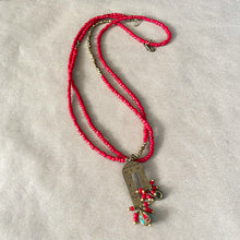 Load image into Gallery viewer, Mud &amp; Mettle Red Double Strand Necklace