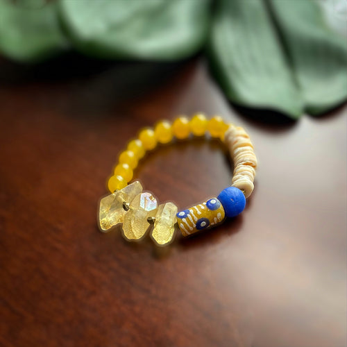 Day Break African Beaded Bracelet
